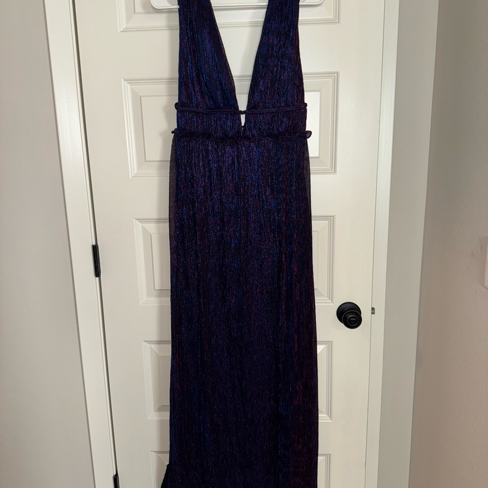 Elegant Deep V-Neck Gown